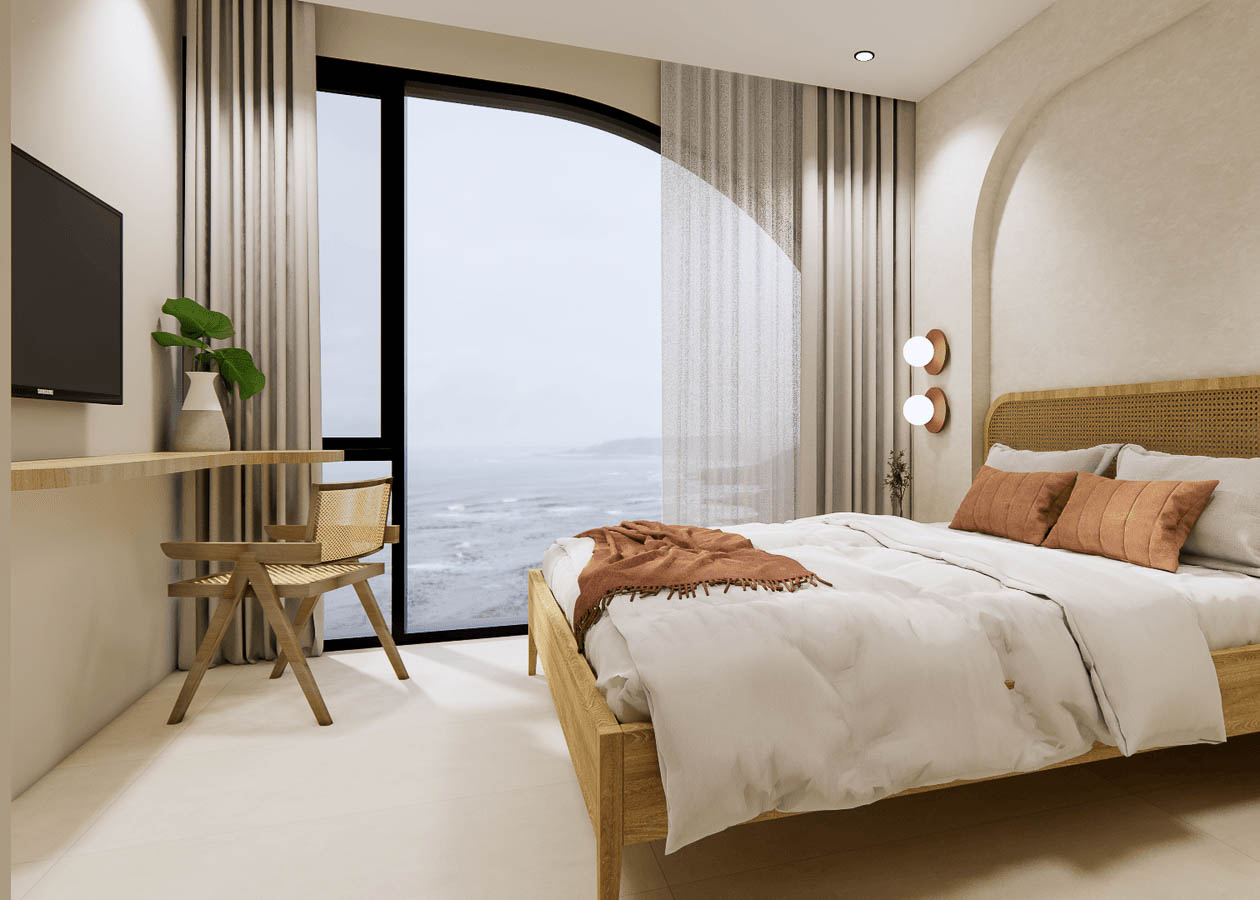 Hera Residence bedroom - mockup